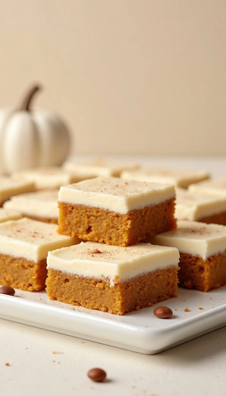Decadent Pumpkin Bars with Cream Cheese Frosting