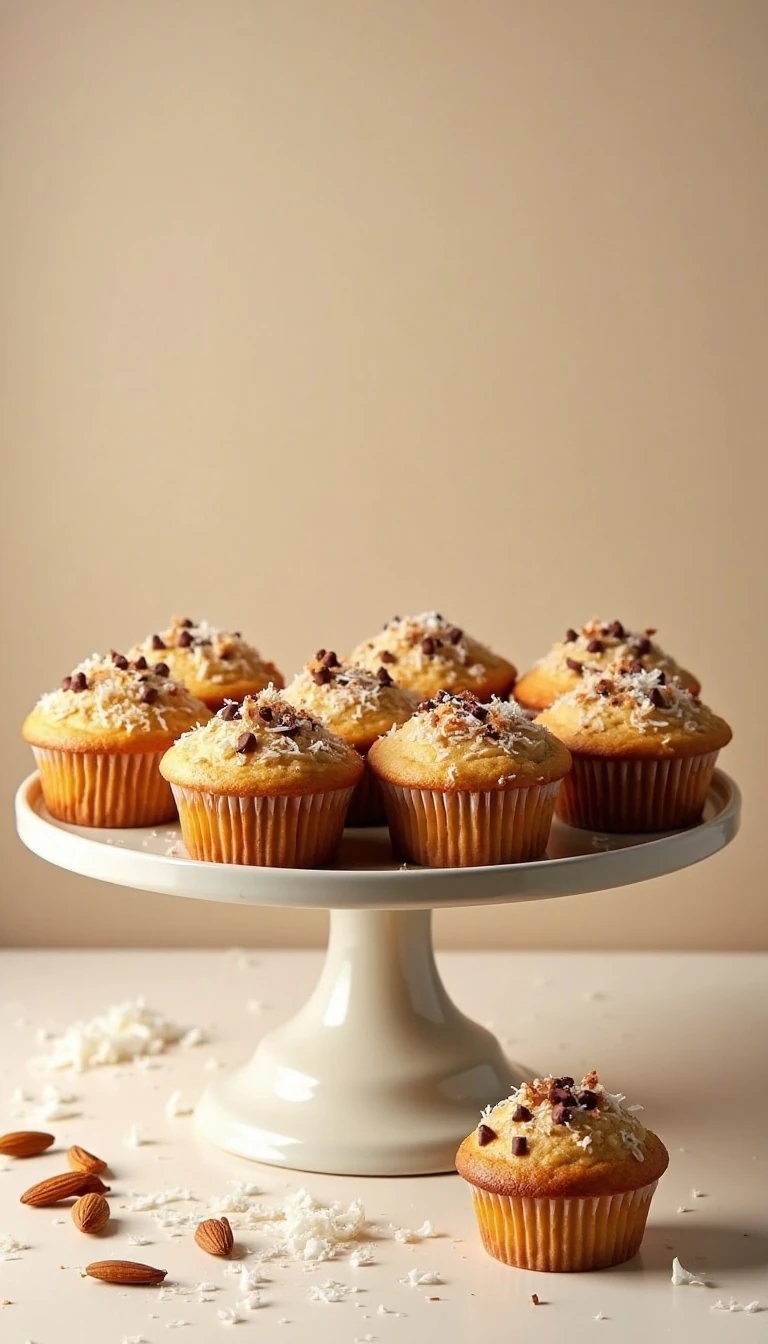 Delicious Almond Joy Muffins Recipe: Coconut, Chocolate, and Almond Breakfast Treats