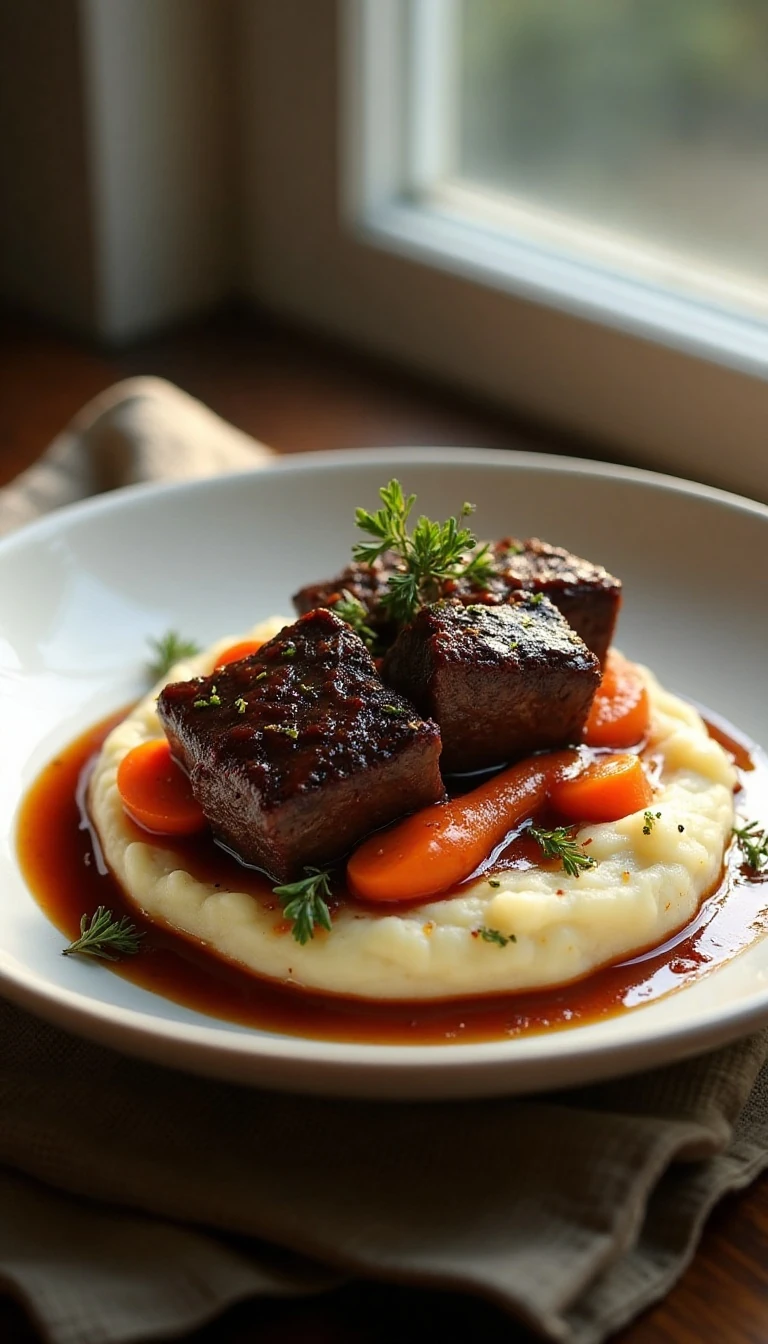 Delicious Braised Beef Short Ribs Recipe with Red Wine