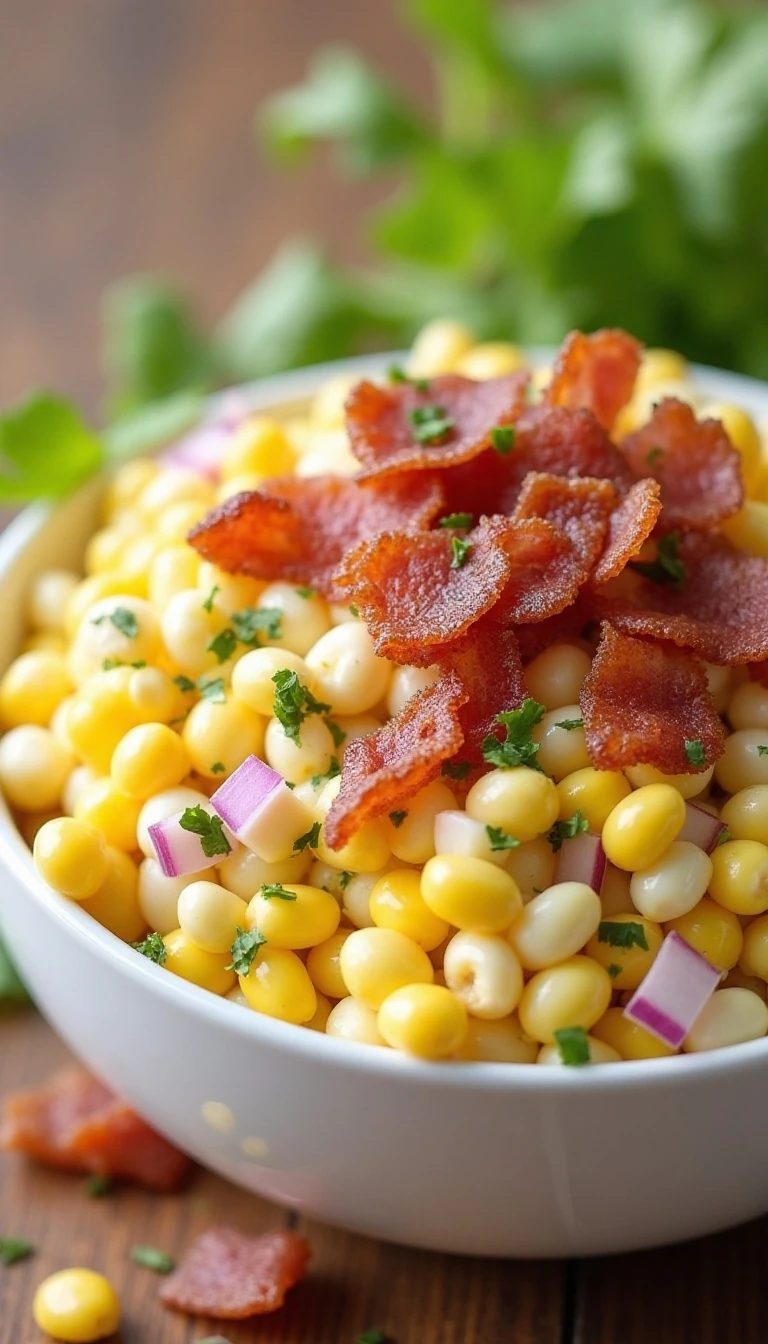 Delicious Corn Salad with Bacon Recipe