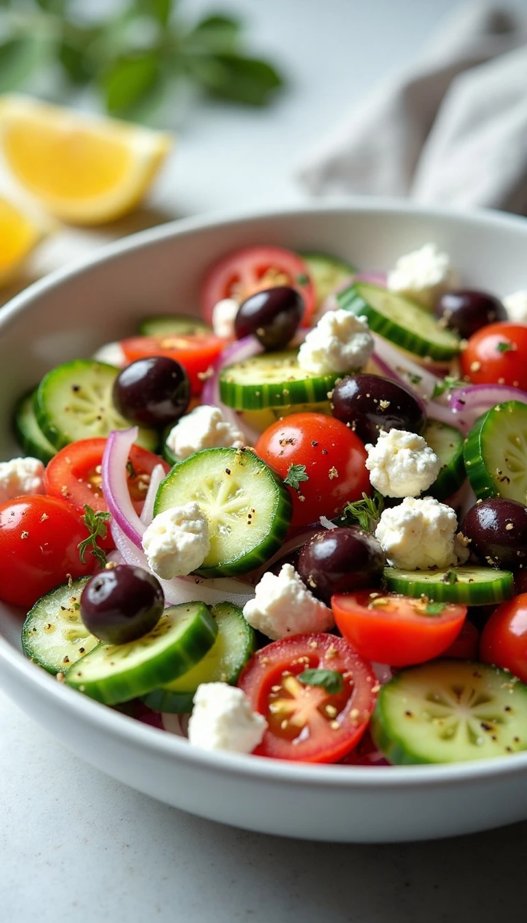 Cucumber, Tomato, and Feta Salad Everyone Loves