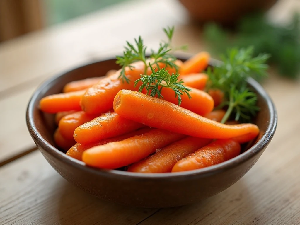 Buttery dilled carrots served as a family-friendly vegetable side dish