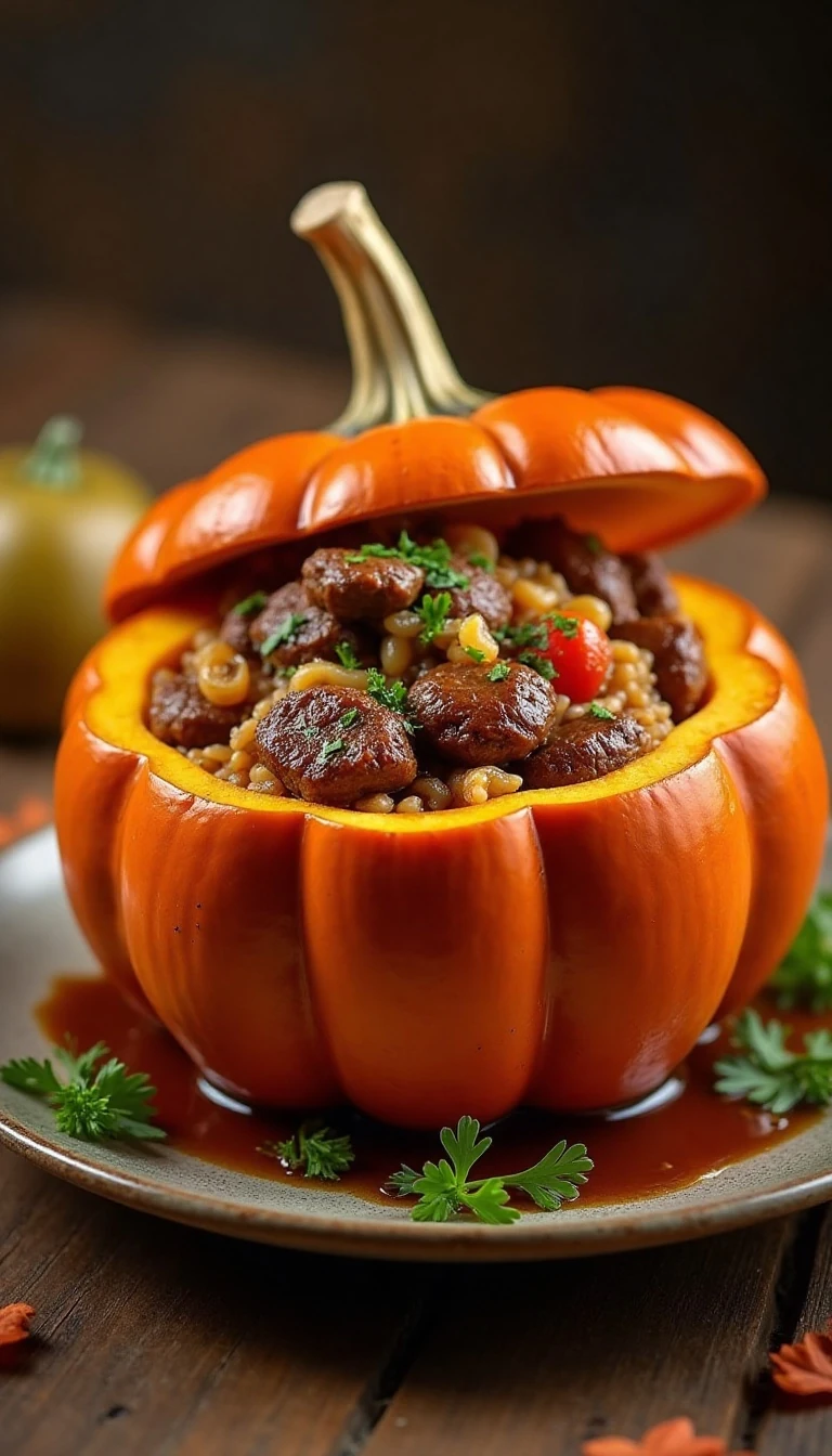 Easy Dinner in a Pumpkin Recipe for a Cozy Family Meal