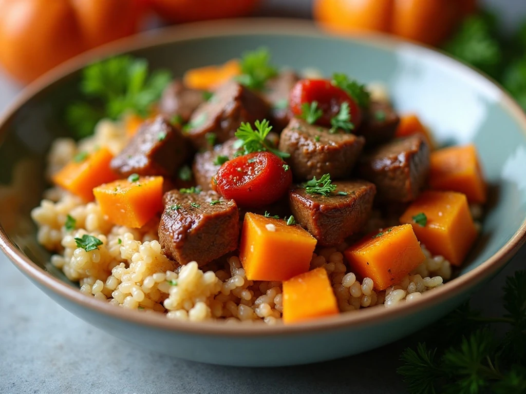 Close-up of leftover pumpkin dinner ready to serve