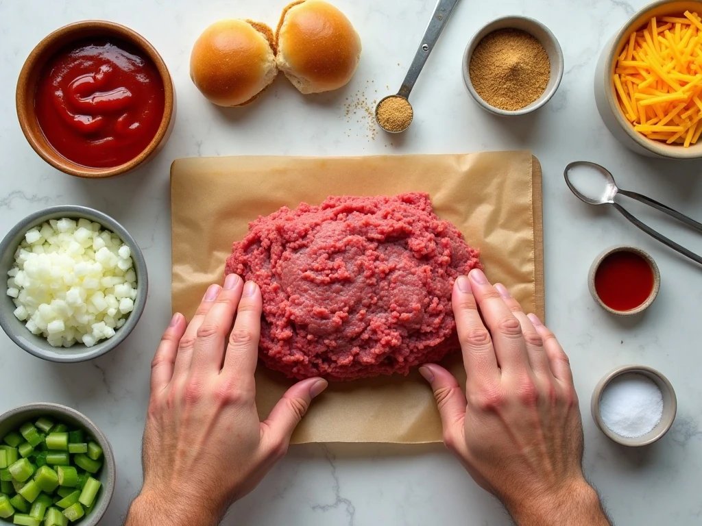 Ingredients for make-ahead oven bunwiches