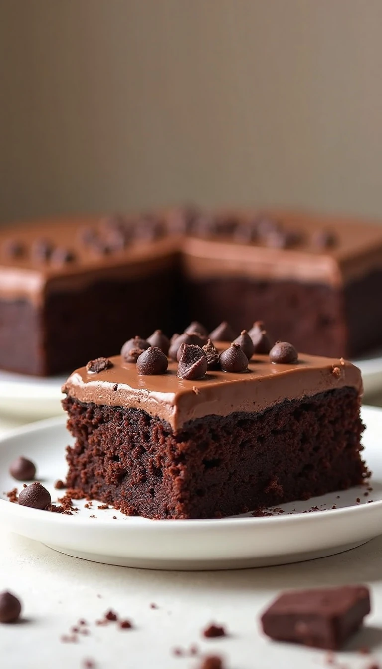 Double Chocolate Mayonnaise Cake: Moist & Decadent
