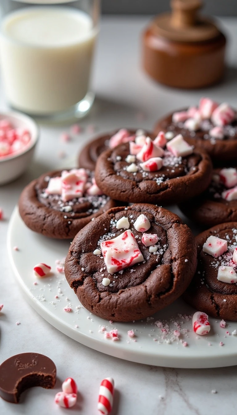 Double Chocolate Peppermint Bark Cookies You’ll Crave