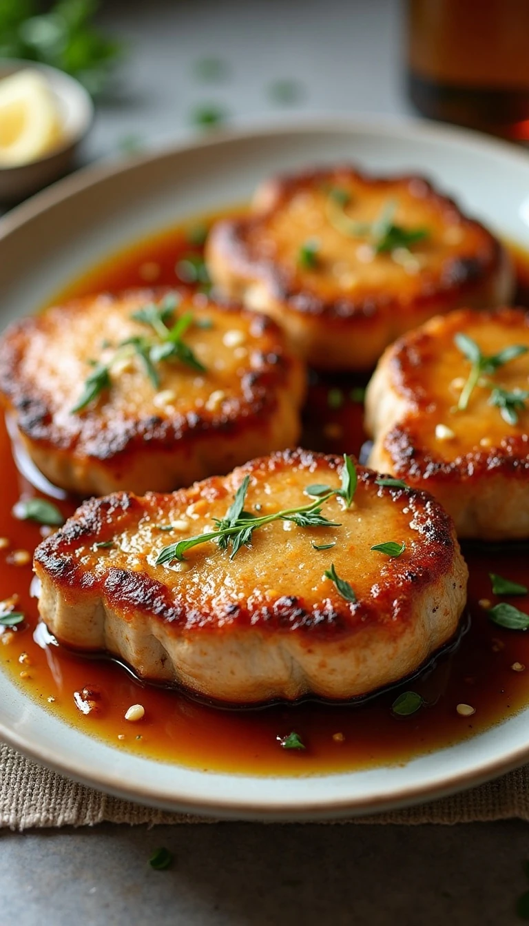 Double Crunch Honey Garlic Pork Chops Recipe