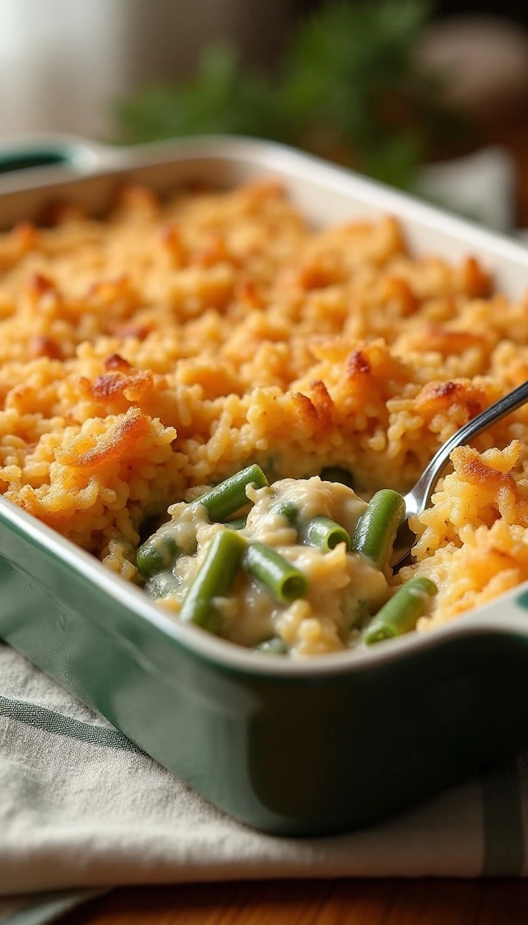 Double Recipe Green Bean Casserole