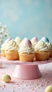 Easter Egg Coconut Cupcakes Recipe for Spring Baking