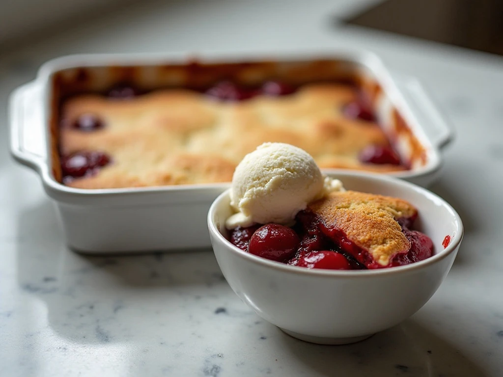 Storing and reheating leftover cherry dump cake