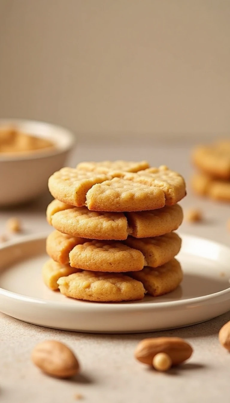 Easy 4-Ingredient Peanut Butter Cookies Recipe