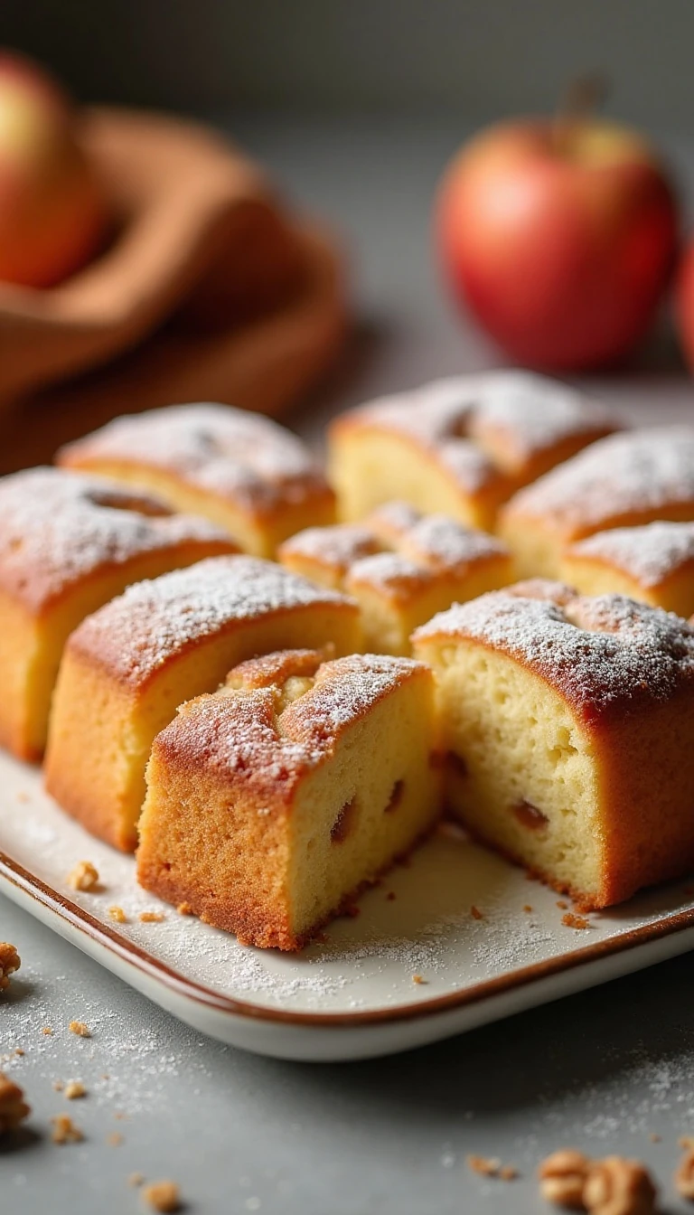 Easy Apple Cake Recipe with Fresh Apples and Walnuts