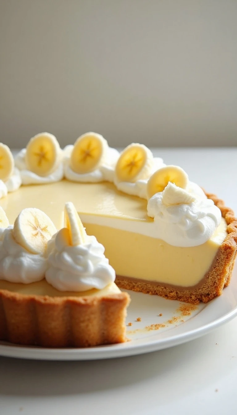 Easy Banana Cream Pie Recipe with Homemade Vanilla Custard
