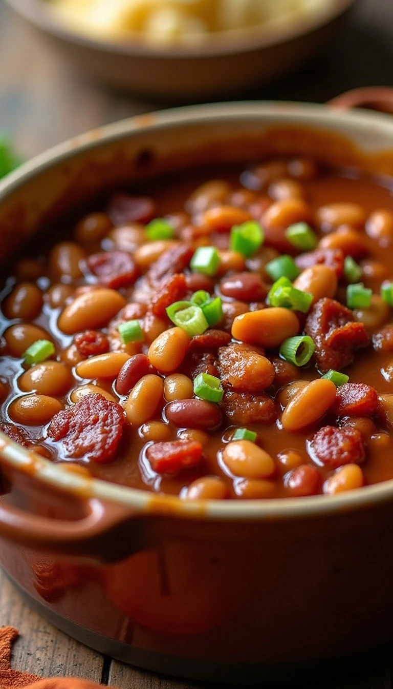 Easy Big Fat Baked Beans with Bacon and Brown Sugar Recipe
