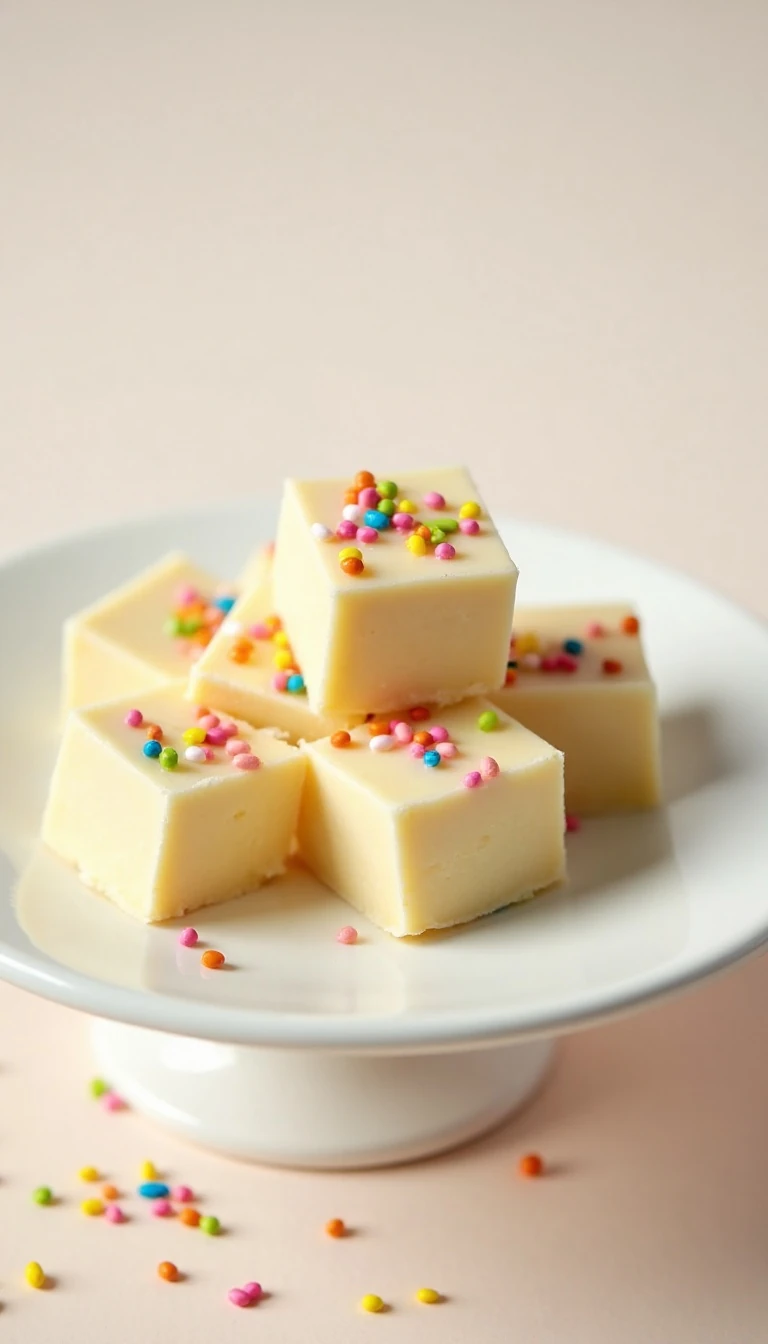 Easy 3-Ingredient Cake Batter Fudge Recipe