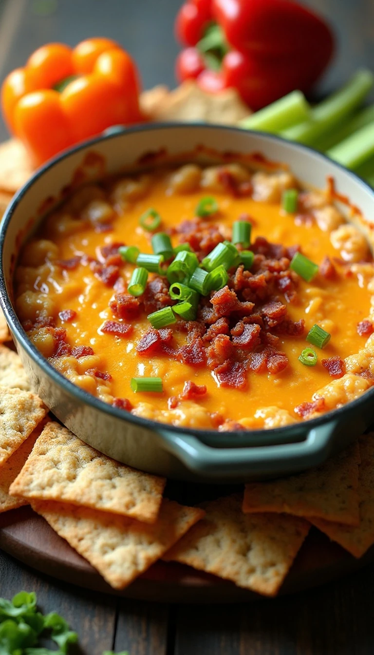Easy Cheddar Bacon Loaded Dip for Any Gathering