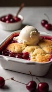 Easy Cherry Cobbler Recipe with Buttery Batter
