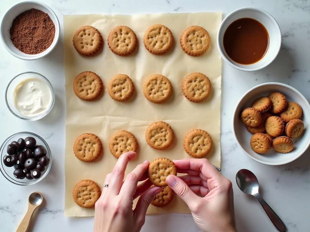 Ingredients for easy Chewbacca cookies