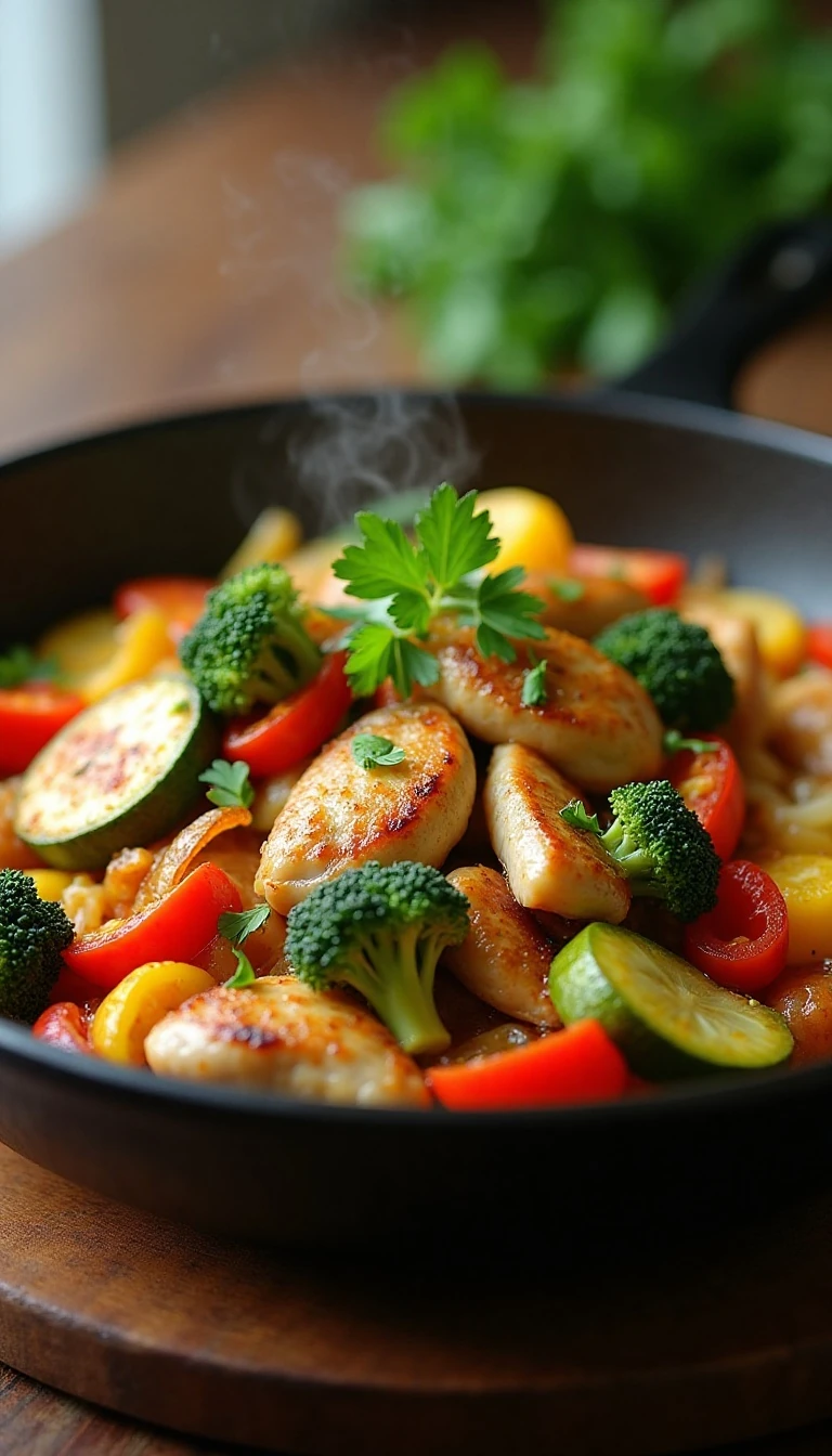 Easy Chicken and Veggies Skillet Recipe for a Fast Weeknight Dinner