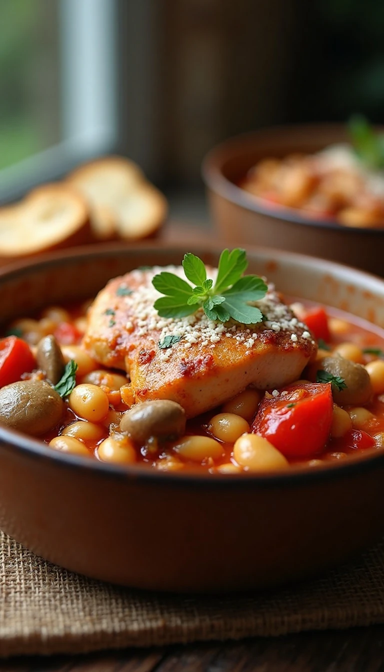 Easy Chicken and White Bean Cacciatore Recipe