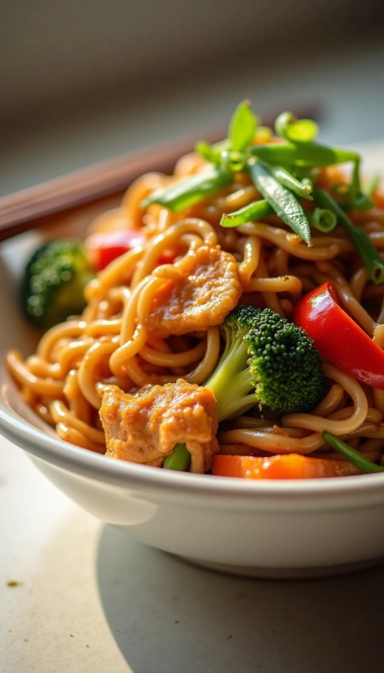 Easy Chicken Lo Mein Recipe with Crisp Vegetables