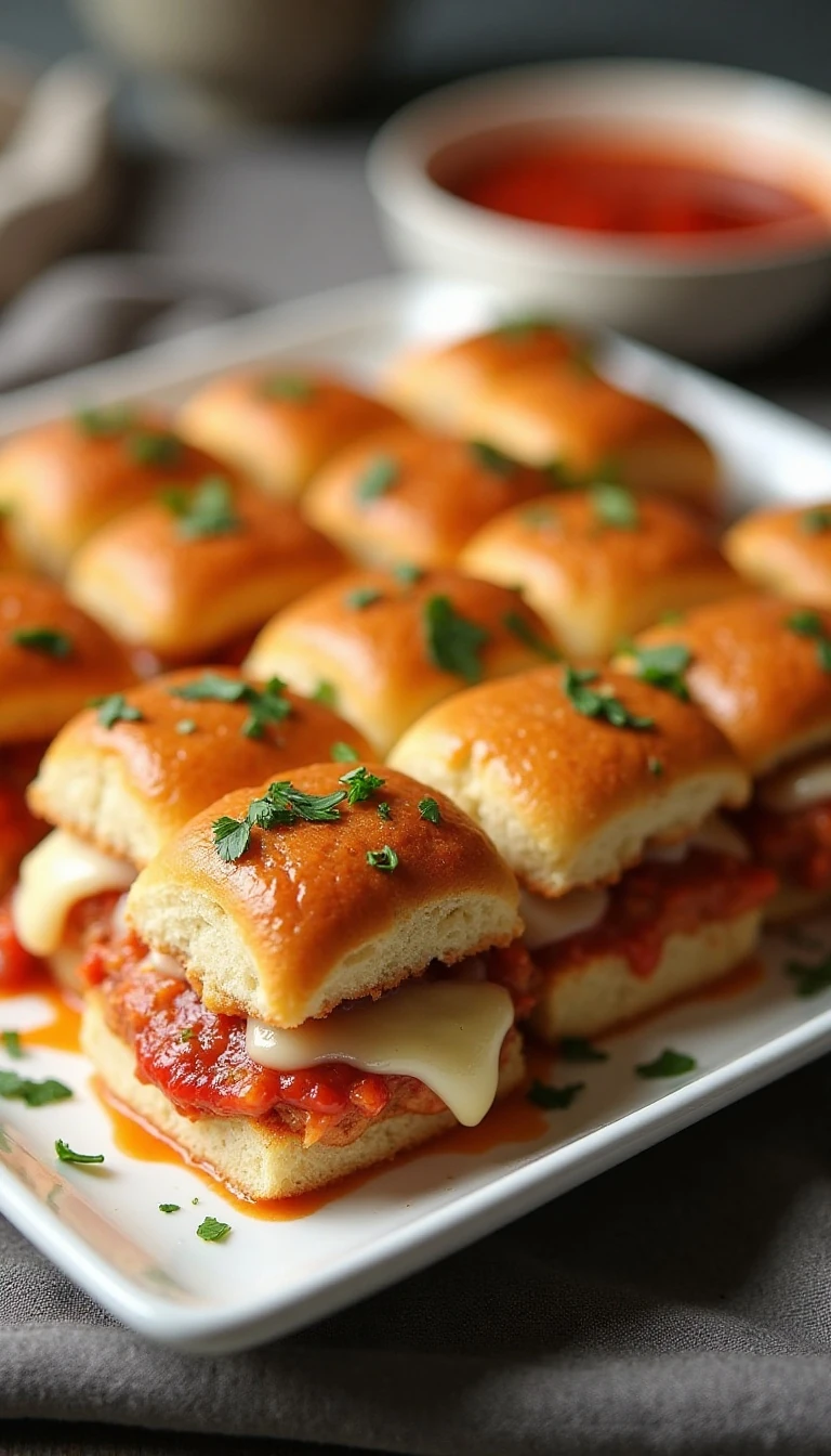 Easy Chicken Parmesan Sliders Recipe