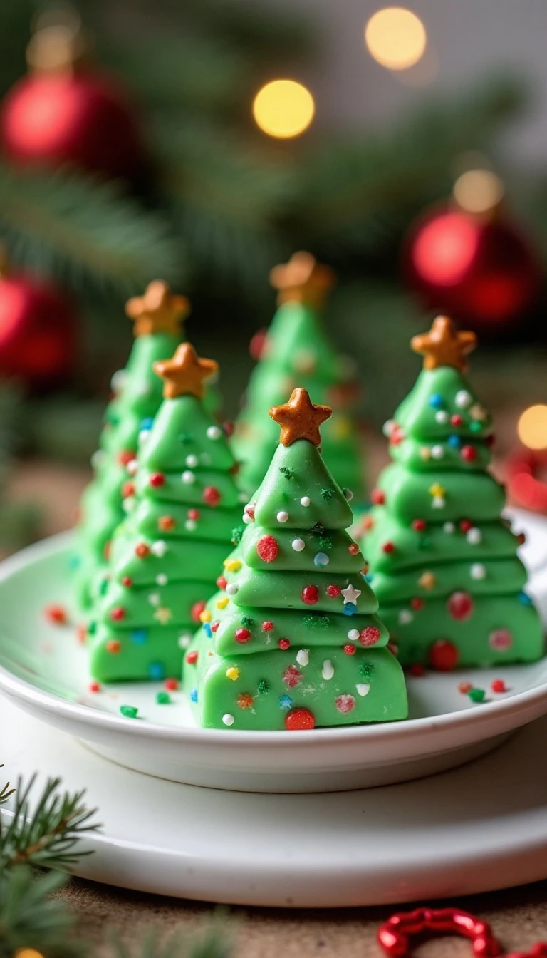 Easy Christmas Tree Fudge Recipe