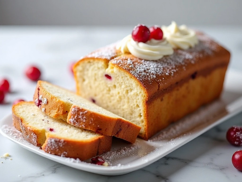 Cranberry bliss bread prepared for refrigerated storage