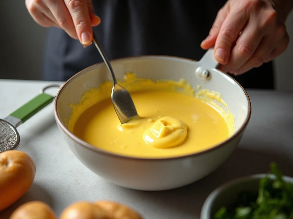 Making a smooth creamy deviled egg filling