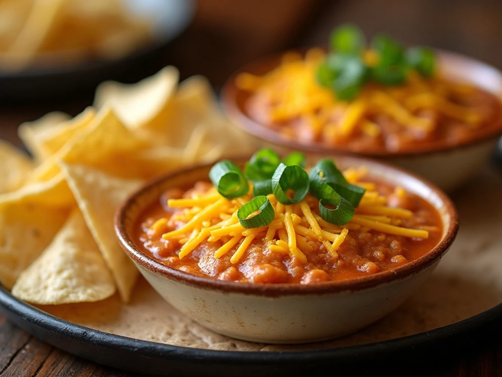 Cold and baked versions of fiesta dip served side by side