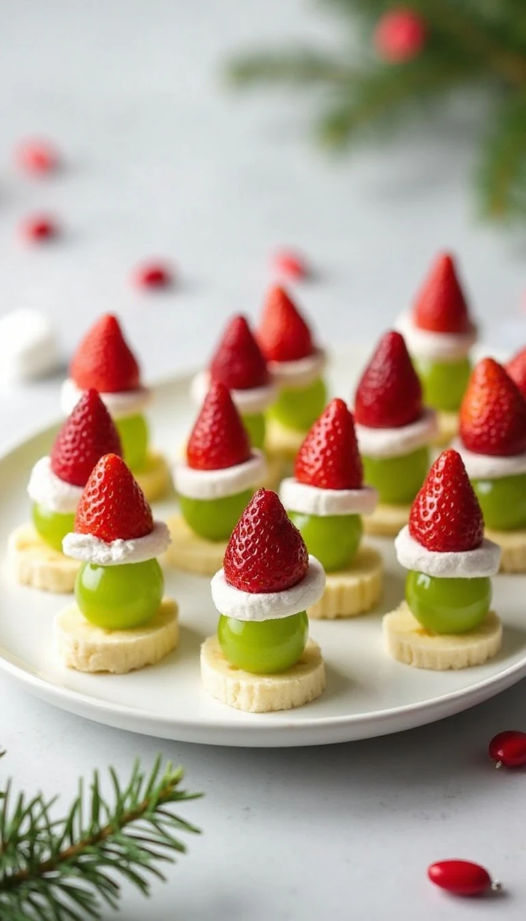 Easy Grinch Skewers: A Fun and Festive Holiday Treat
