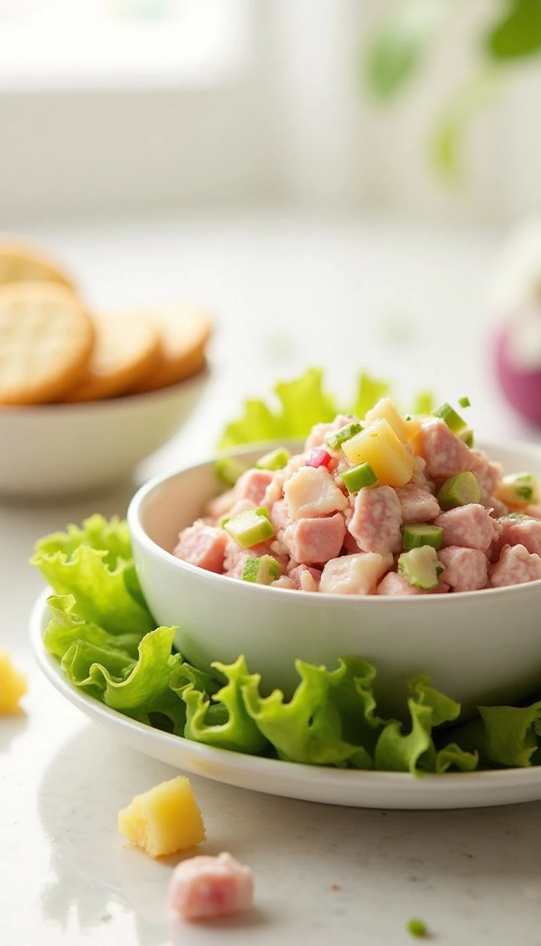 Easy Ham and Pineapple Salad Recipe