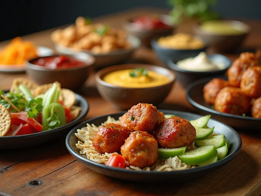 A colorful spread of easy Instant Pot appetizers for a party