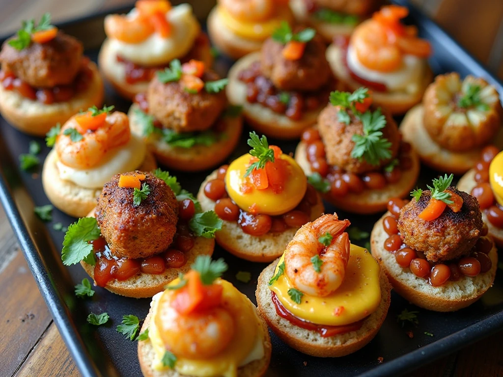 Assorted Instant Pot appetizer ideas including dips, wings, meatballs, and seafood