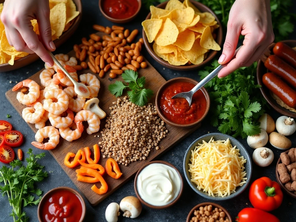 Ingredients commonly used for Instant Pot appetizers