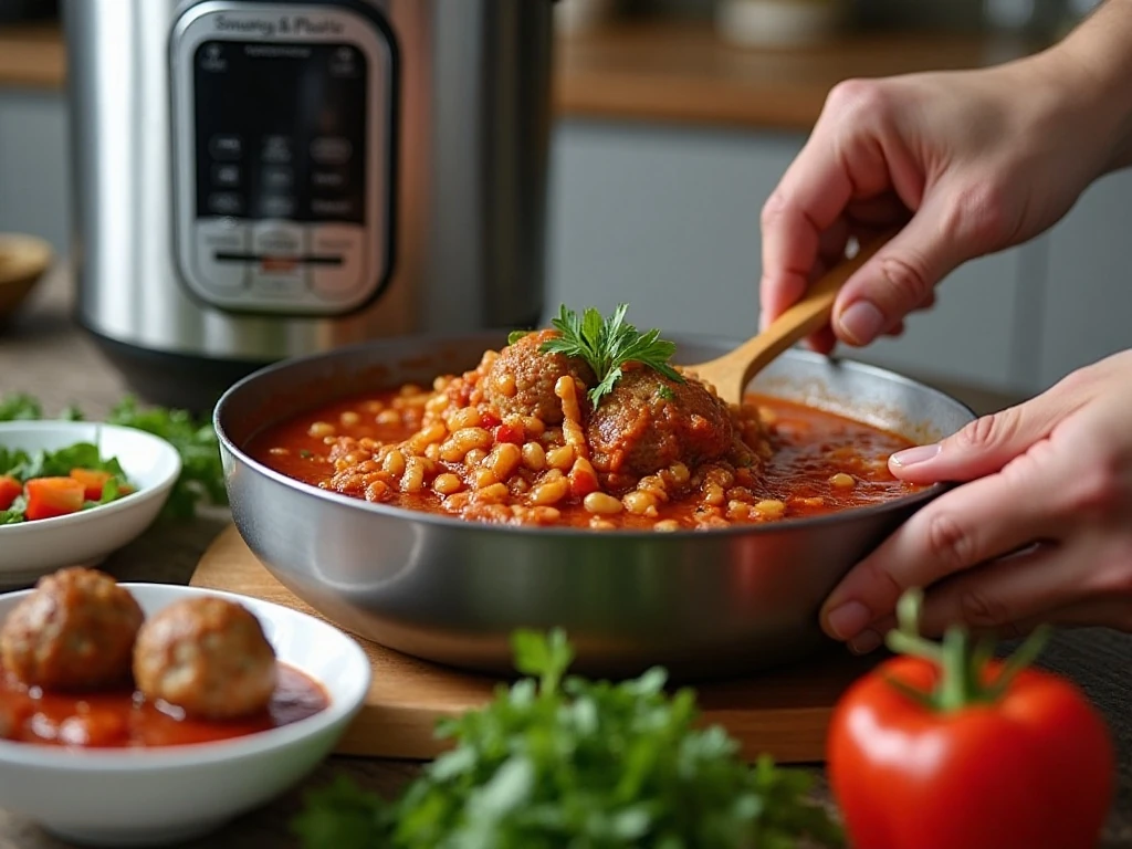Preparing a party appetizer in an Instant Pot