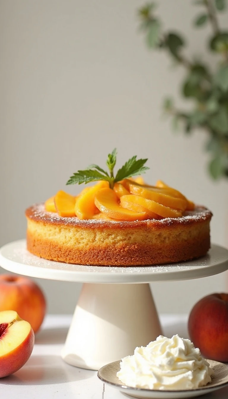 Easy Late Summer Peach Cake Recipe