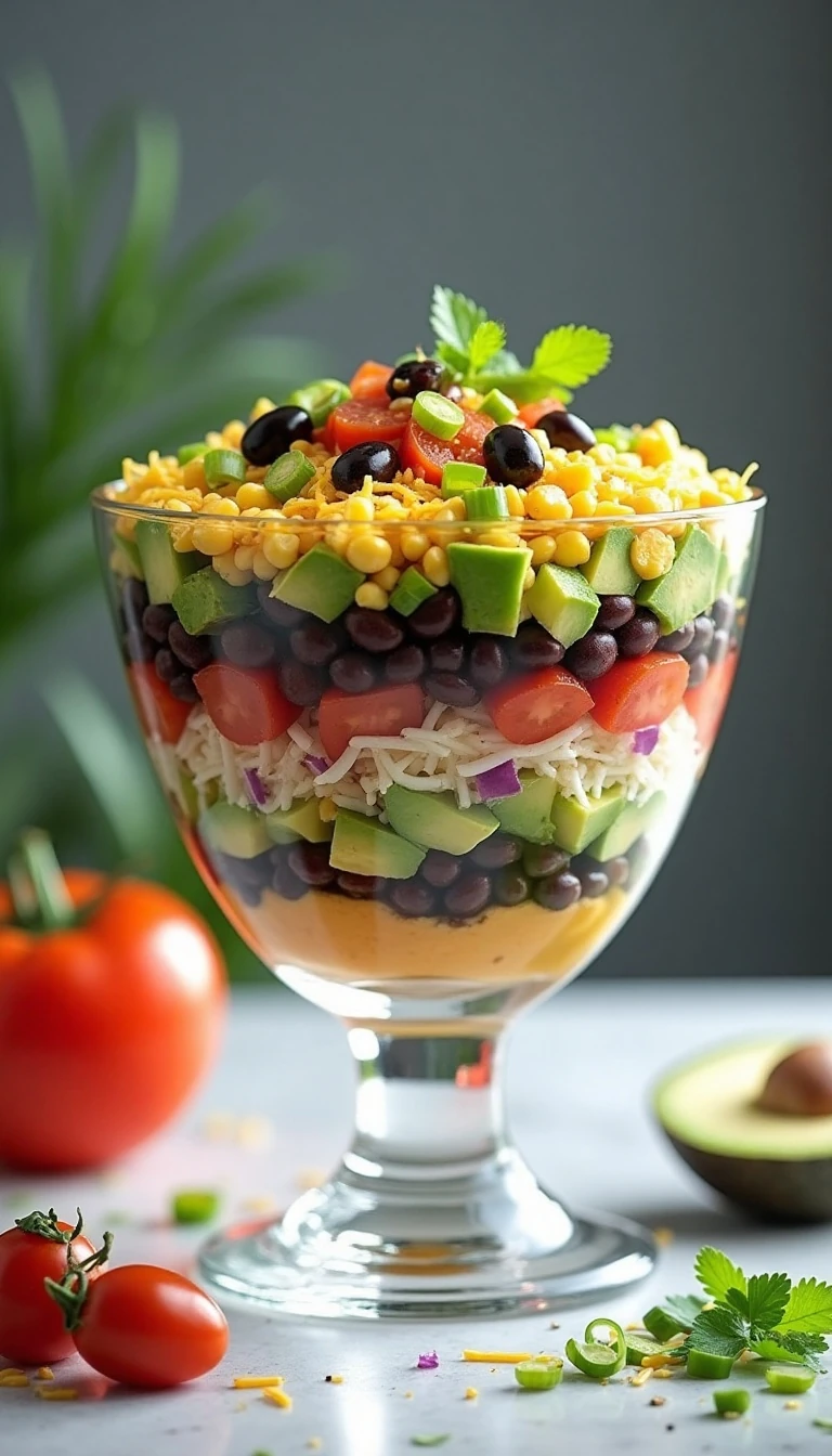 Easy Mexican Layered Salad Recipe for Any Gathering