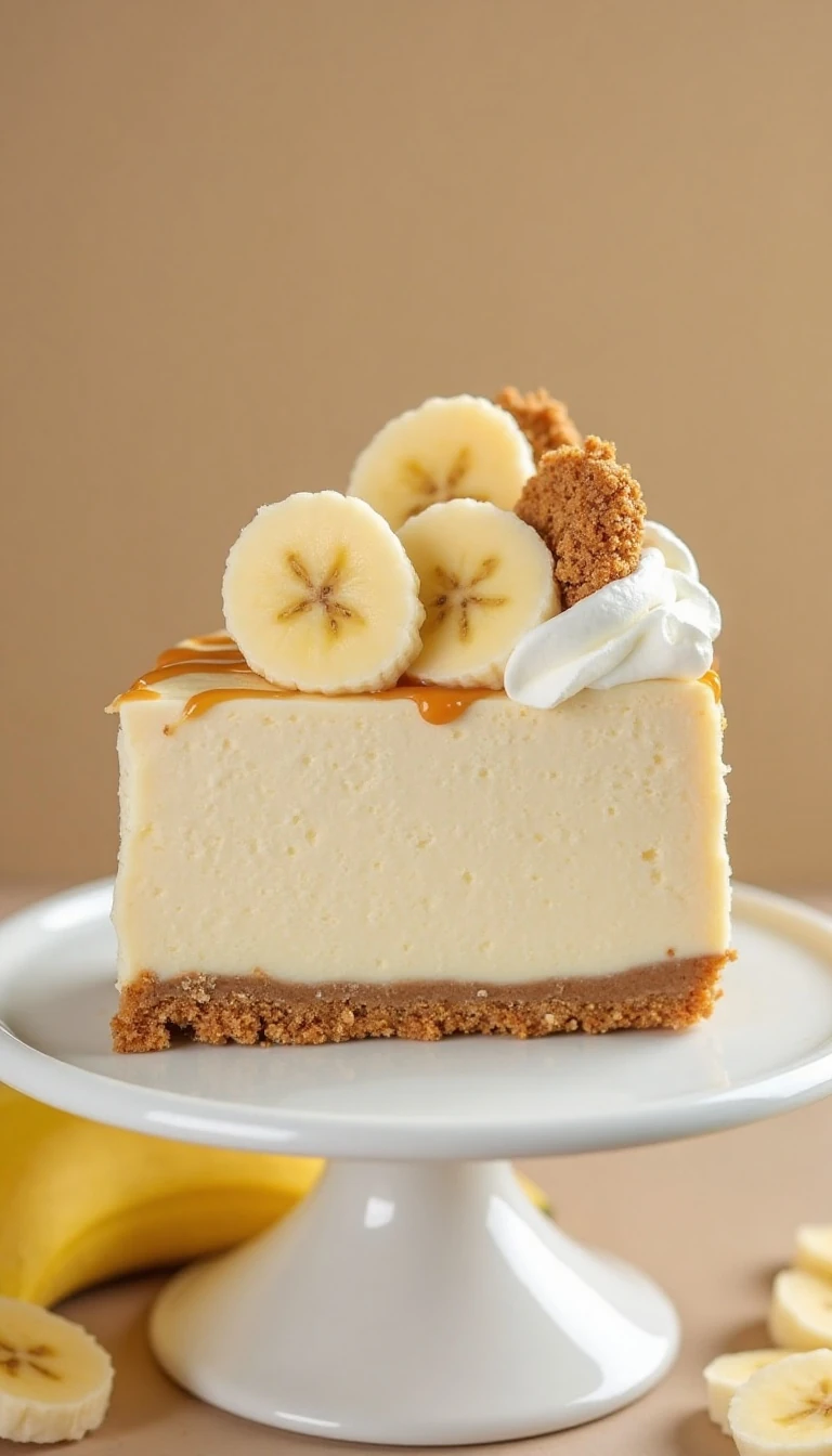 Easy No-Bake Banana Cream Cheesecake Recipe
