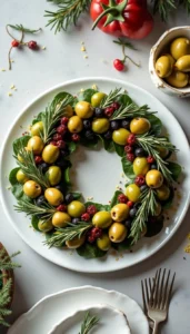 Easy Olive and Herb Appetizer Wreath Recipe