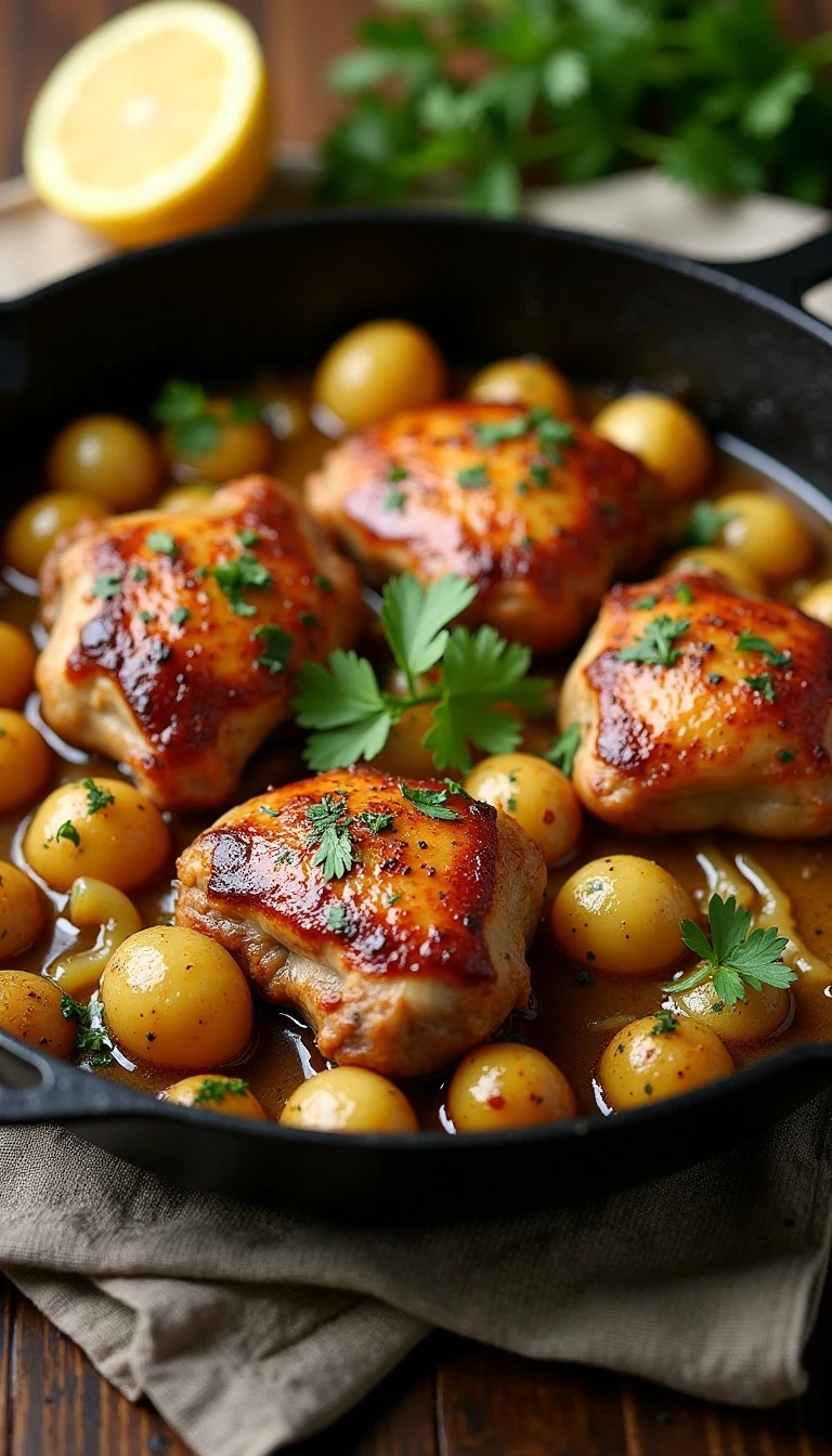 Easy One-Skillet Chicken and Potatoes Recipe for Busy Nights