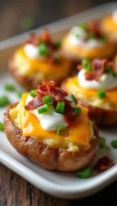Easy Oven-Baked Loaded Smashed Baby Potatoes Recipe