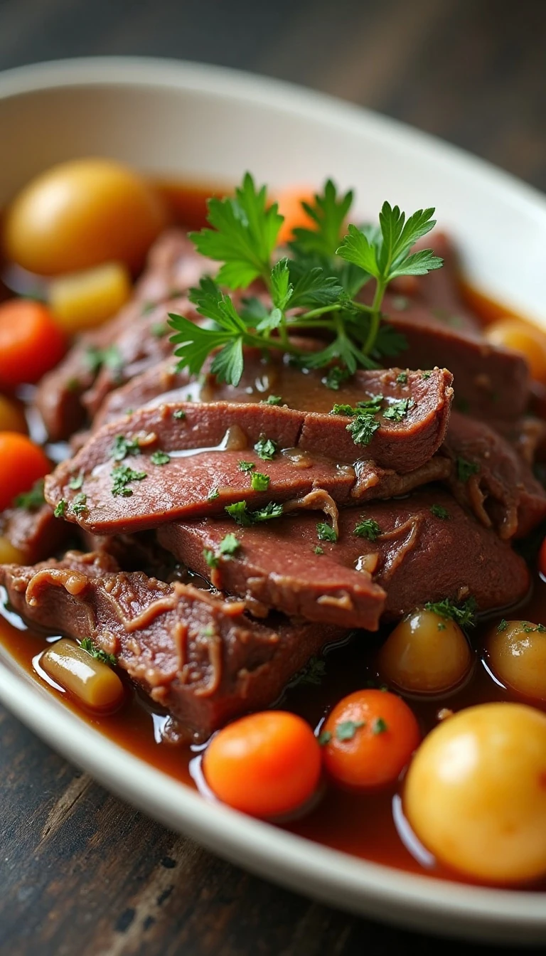Easy Oven Braised Pot Roast Recipe (Tender & Juicy)