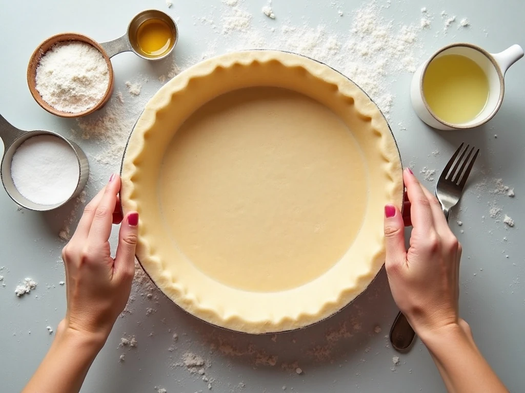 Ingredients for easy patty cake pie crust