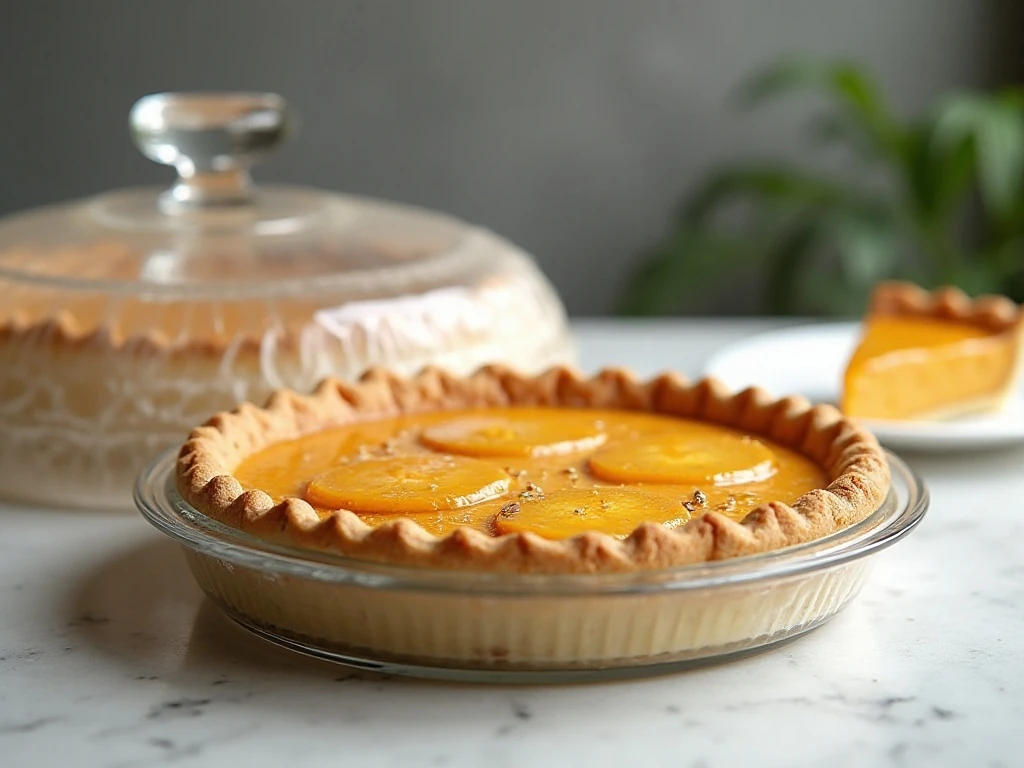 Storing a homemade patty cake pie crust and pie