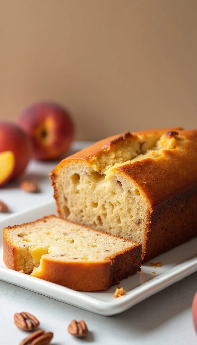Easy Peach Bread Recipe with Fresh Peaches