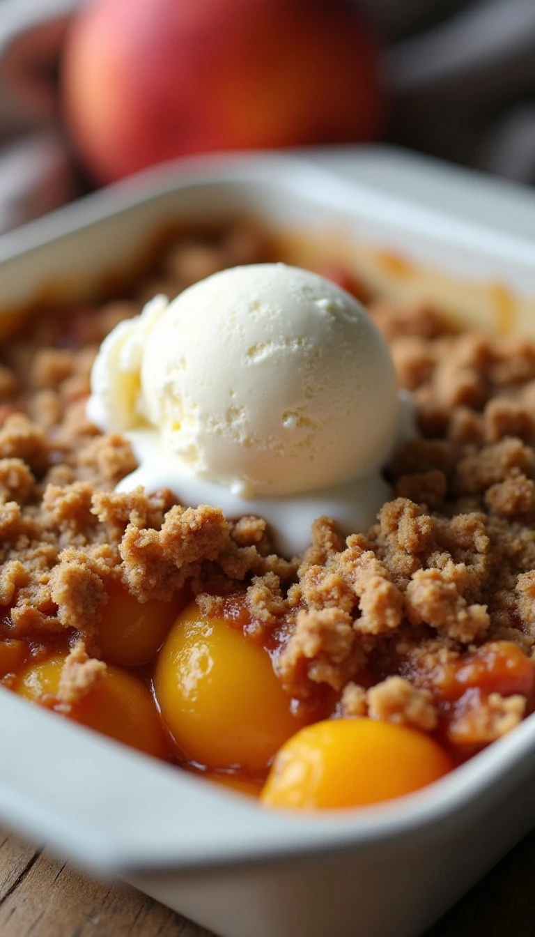 Easy Peach Crisp Recipe With a Perfectly Golden Topping