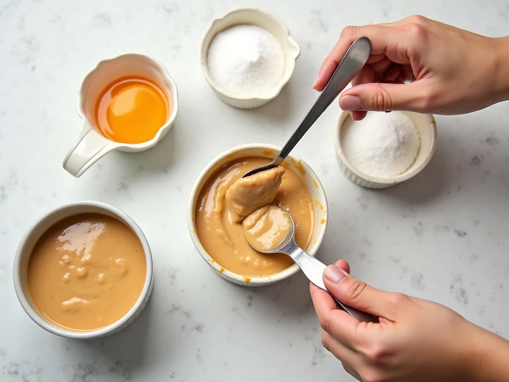 Three ingredients for easy peanut butter cookies