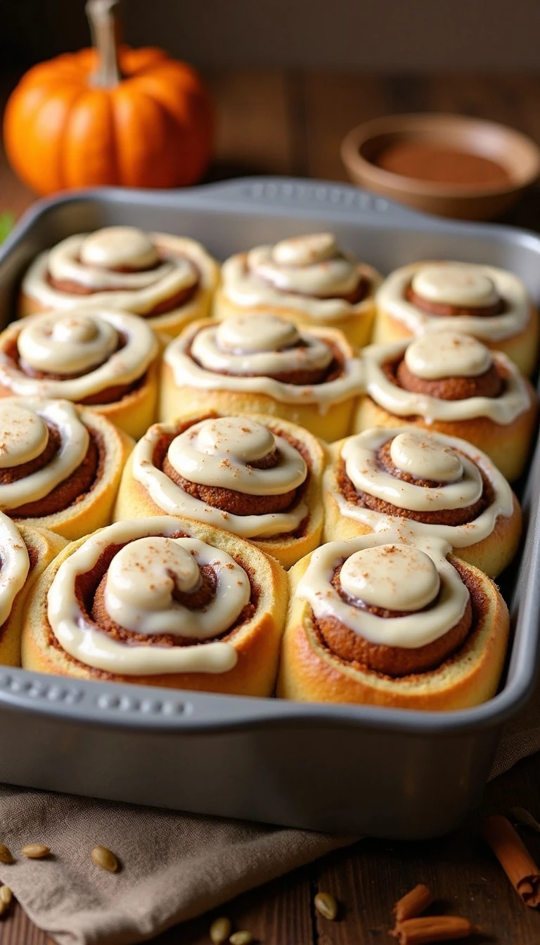 Easy Pumpkin Cinnamon Rolls Recipe